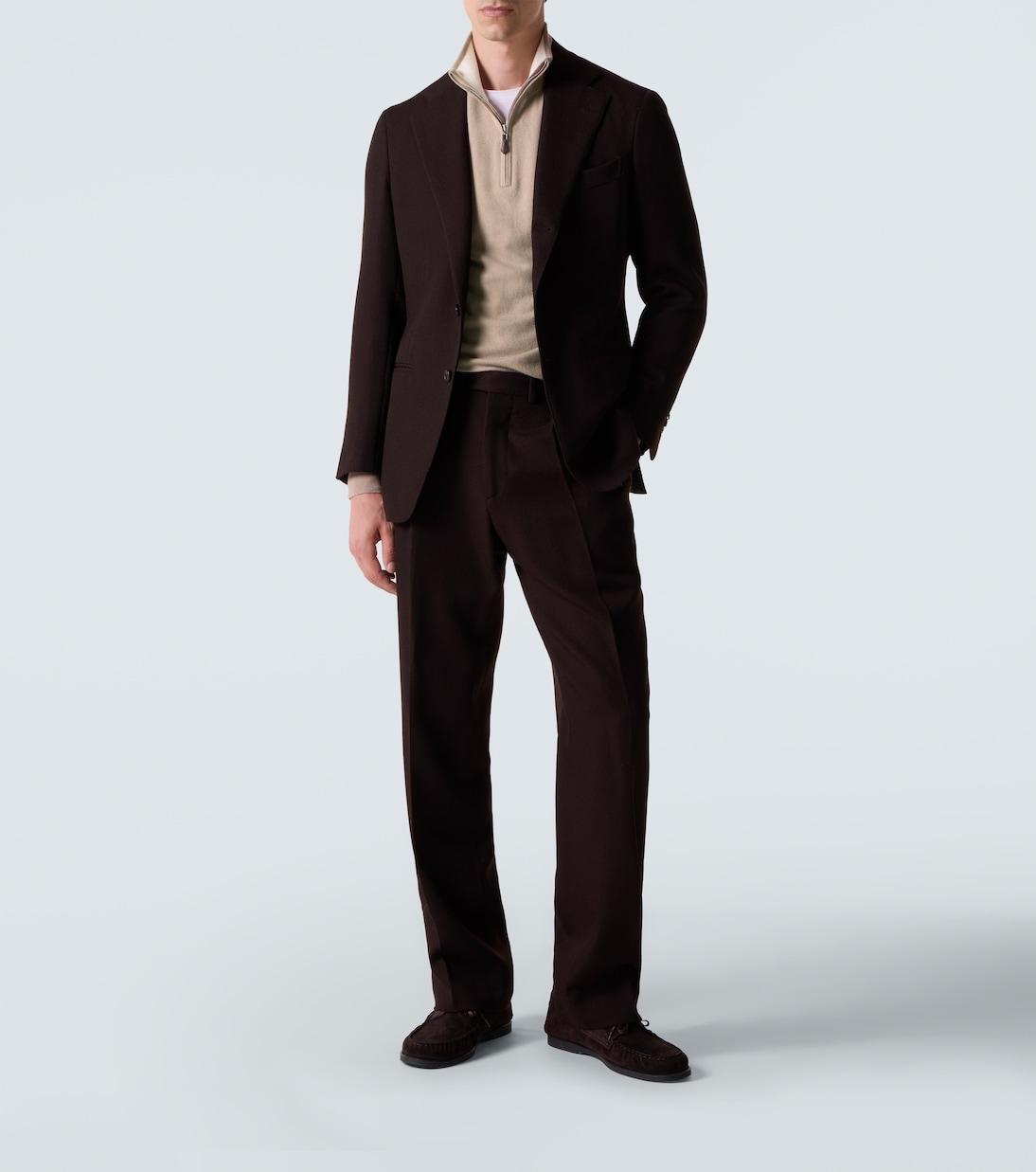 Mr Fenchurch cashmere half-zip sweater | Arch4