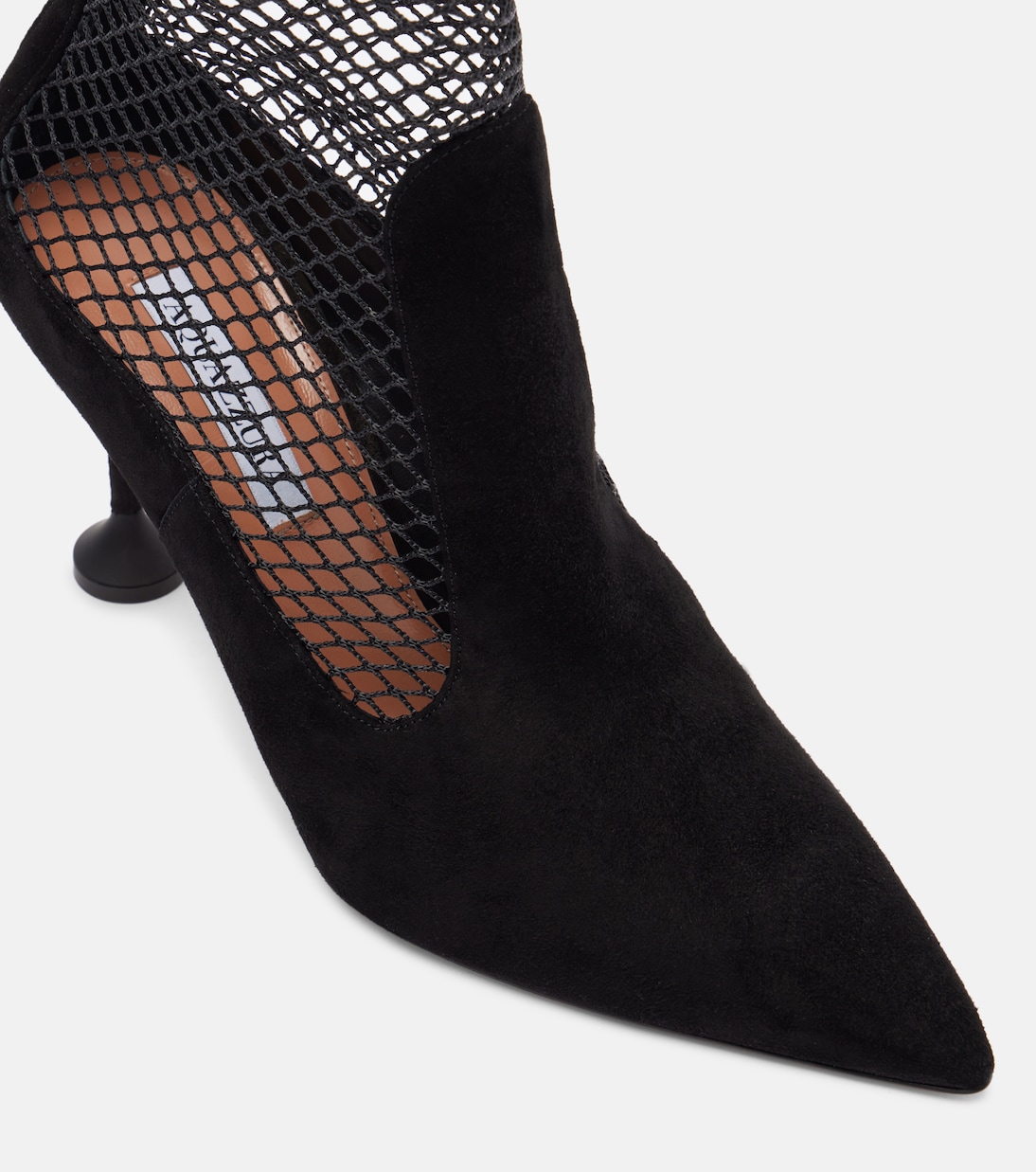 Dawn 85 suede and mesh ankle boots | Aquazzura