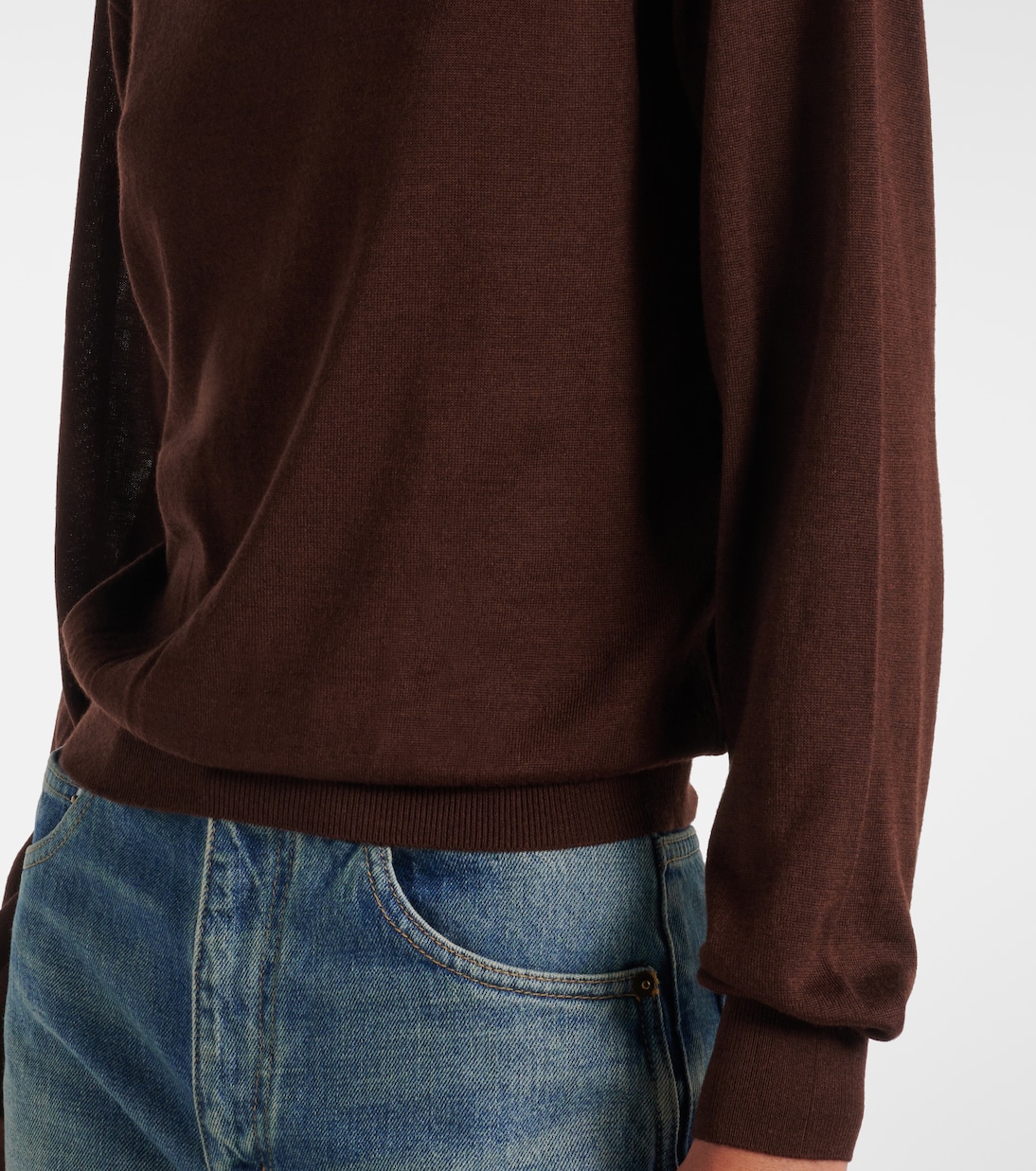 Cashmere, wool, and silk sweater | Saint Laurent