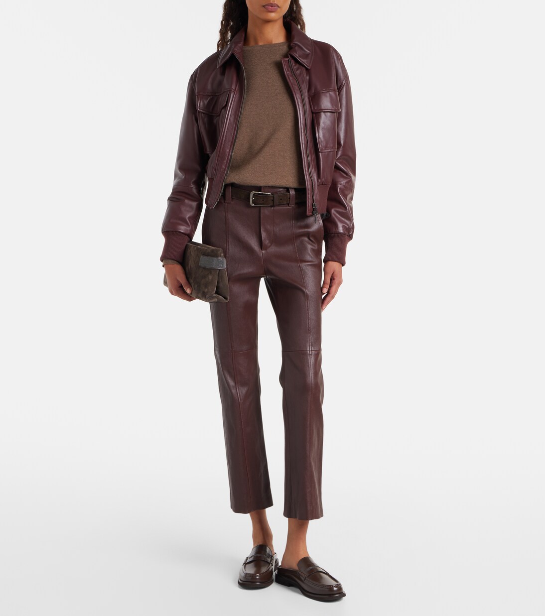 Pantalones de piel | Brunello Cucinelli