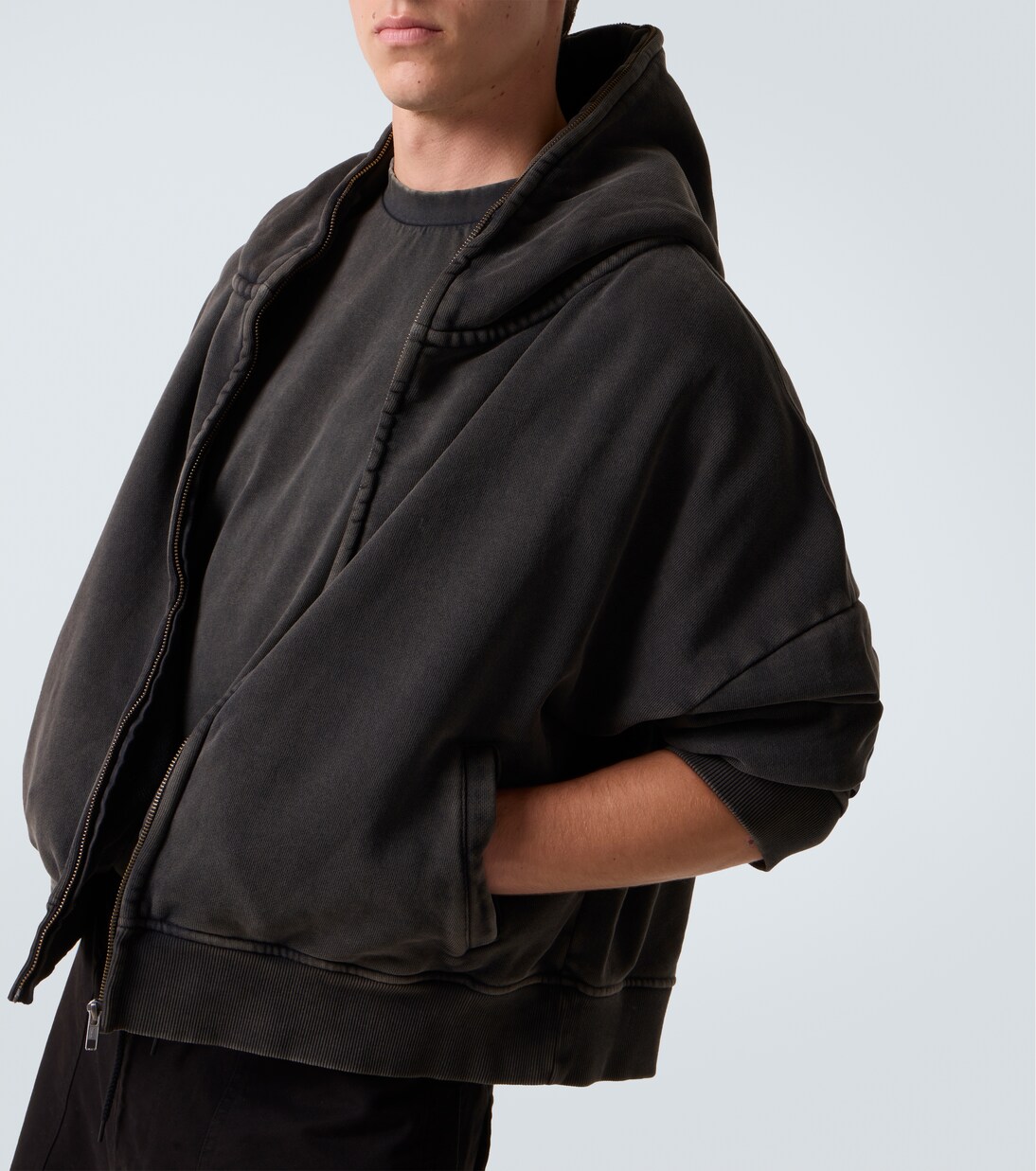 Cotton zip-up hoodie | Entire Studios