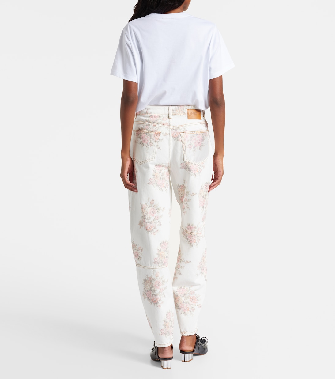 Mid-Rise Barrel Jeans Stary | Ganni