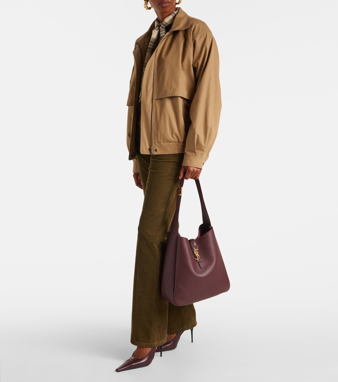 Schultertasche Le 5 à 7 Large aus Leder | Saint Laurent