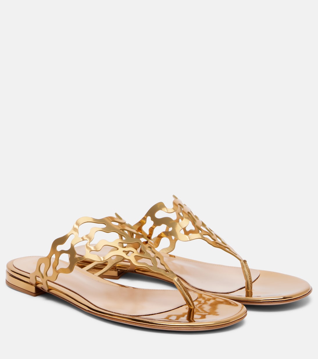Metallic-leather sandals | Gianvito Rossi