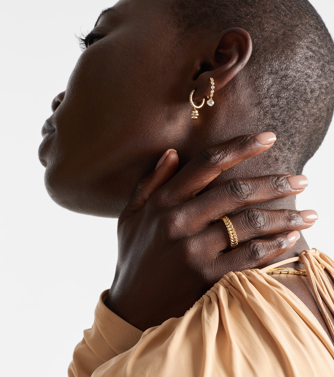 18kt gold braided ring | Anita Ko