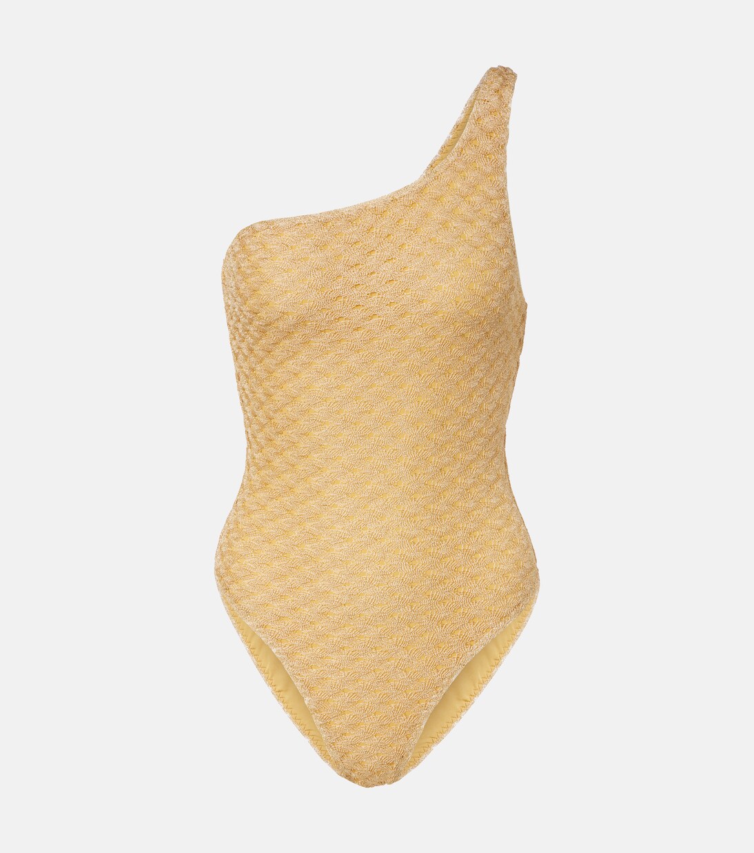 One-shoulder lamé swimsuit | Missoni