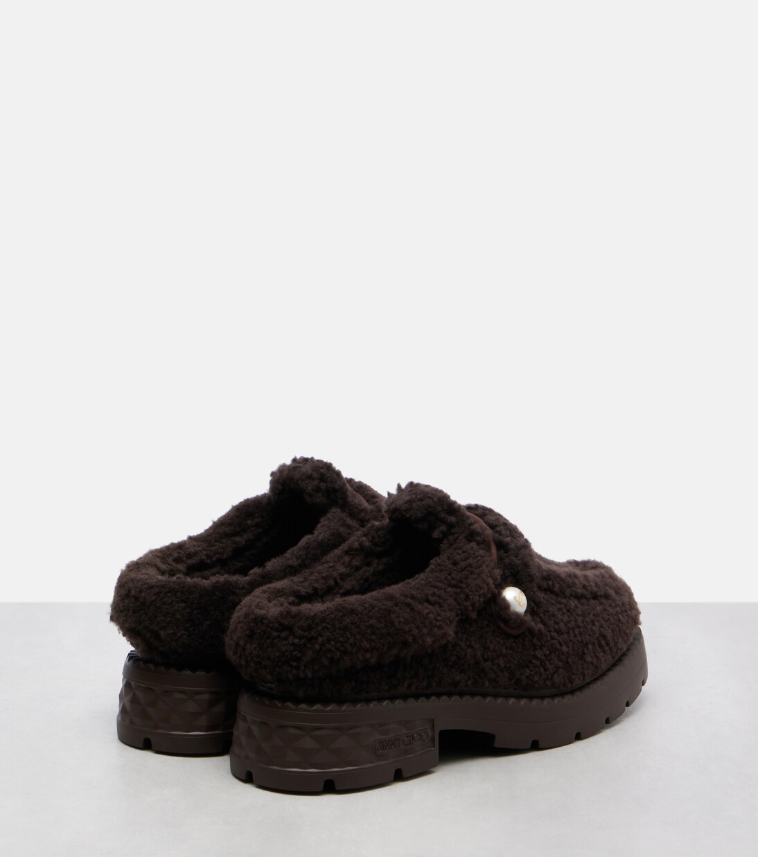 Shea shearling platform mules | Jimmy Choo