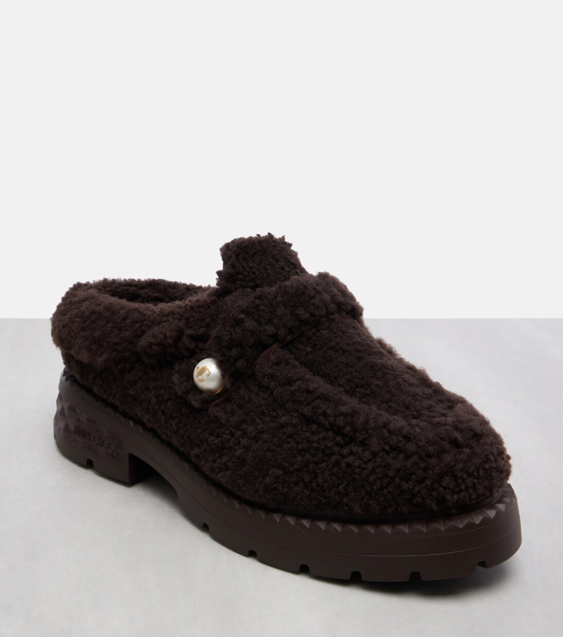 Shea shearling platform mules | Jimmy Choo
