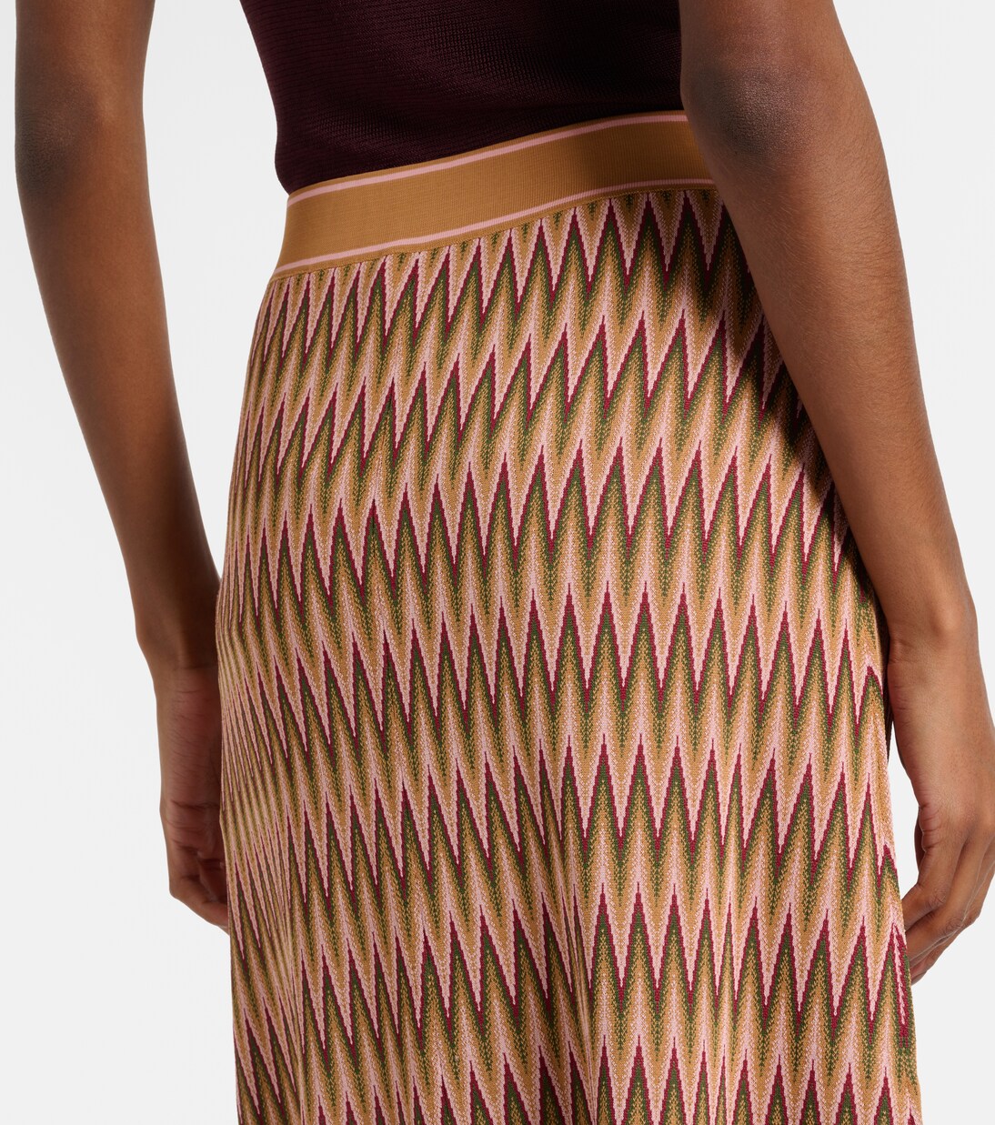 Brandy jacquard midi skirt | Rixo