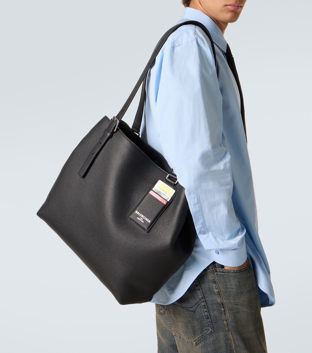 Credit leather tote bag | Balenciaga