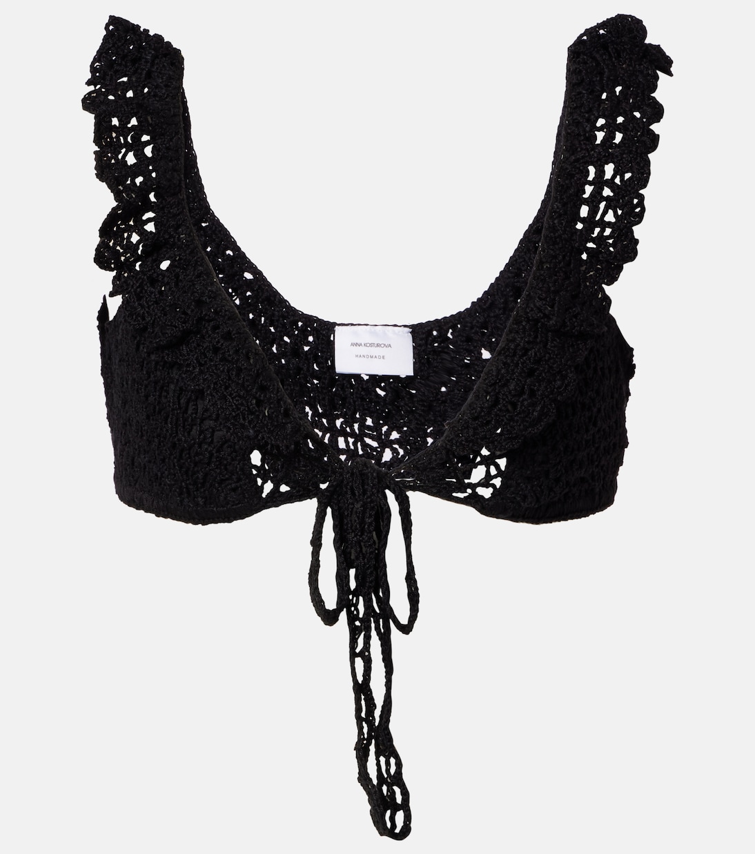 Cropped-Top aus Häkelstrick | Anna Kosturova