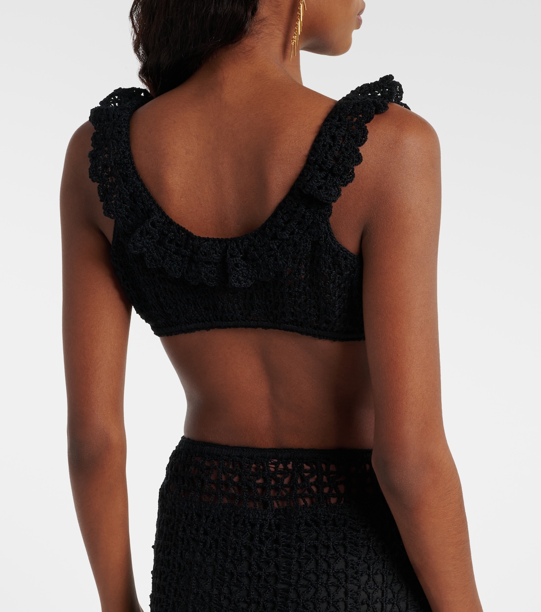 Cropped-Top aus Häkelstrick | Anna Kosturova