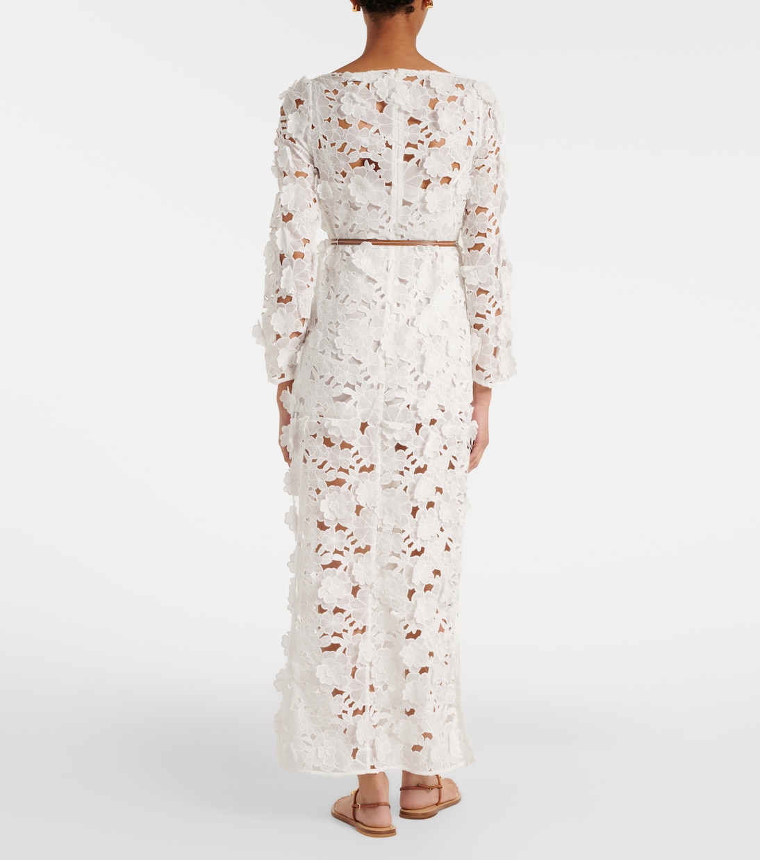 Vestido largo Patience de algodón floral | Zimmermann