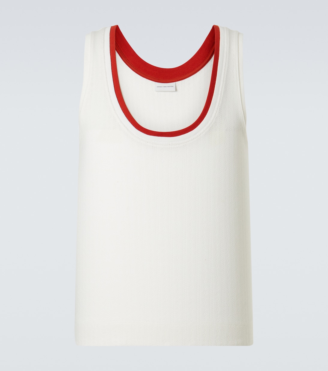 Pointelle cotton tank top | Dries Van Noten