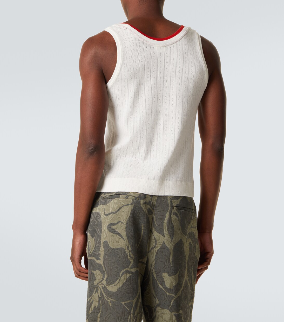Pointelle cotton tank top | Dries Van Noten