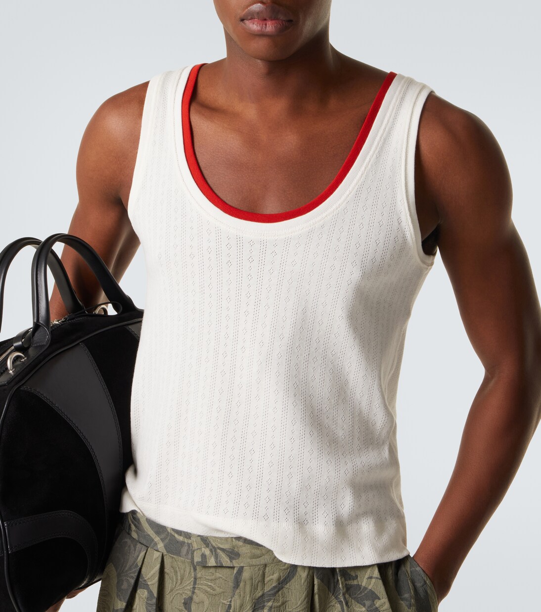 Pointelle cotton tank top | Dries Van Noten