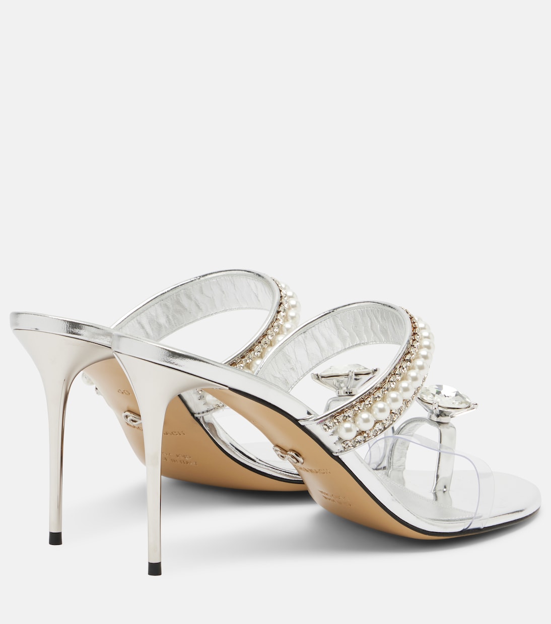 Diamond Of Elizabeth 95 leather mules | Mach & Mach