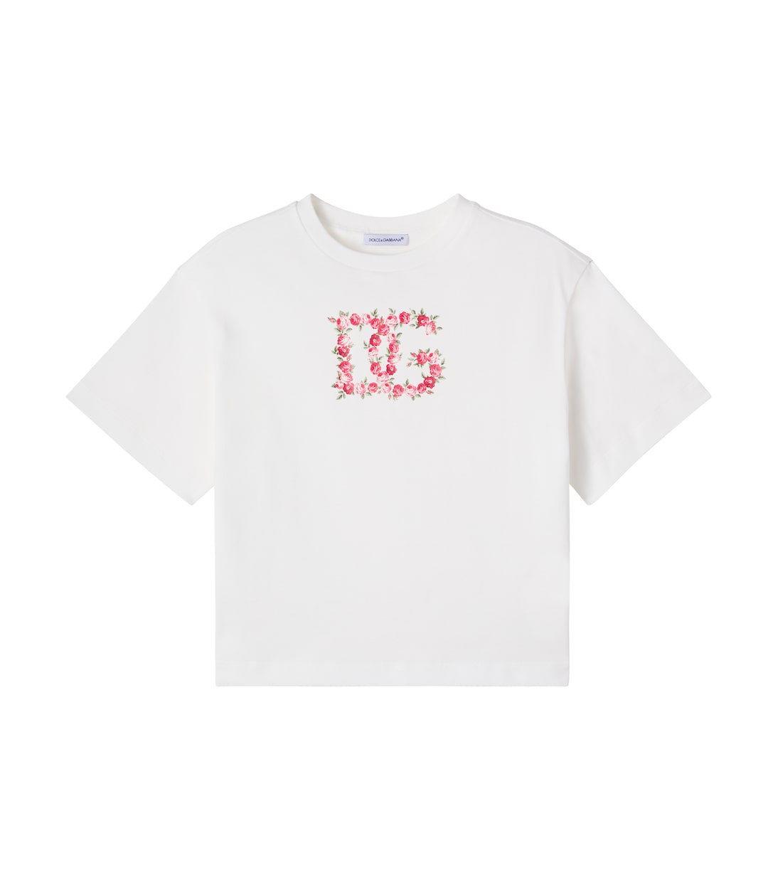 T-shirt DG in jersey di cotone | Dolce&Gabbana Kids