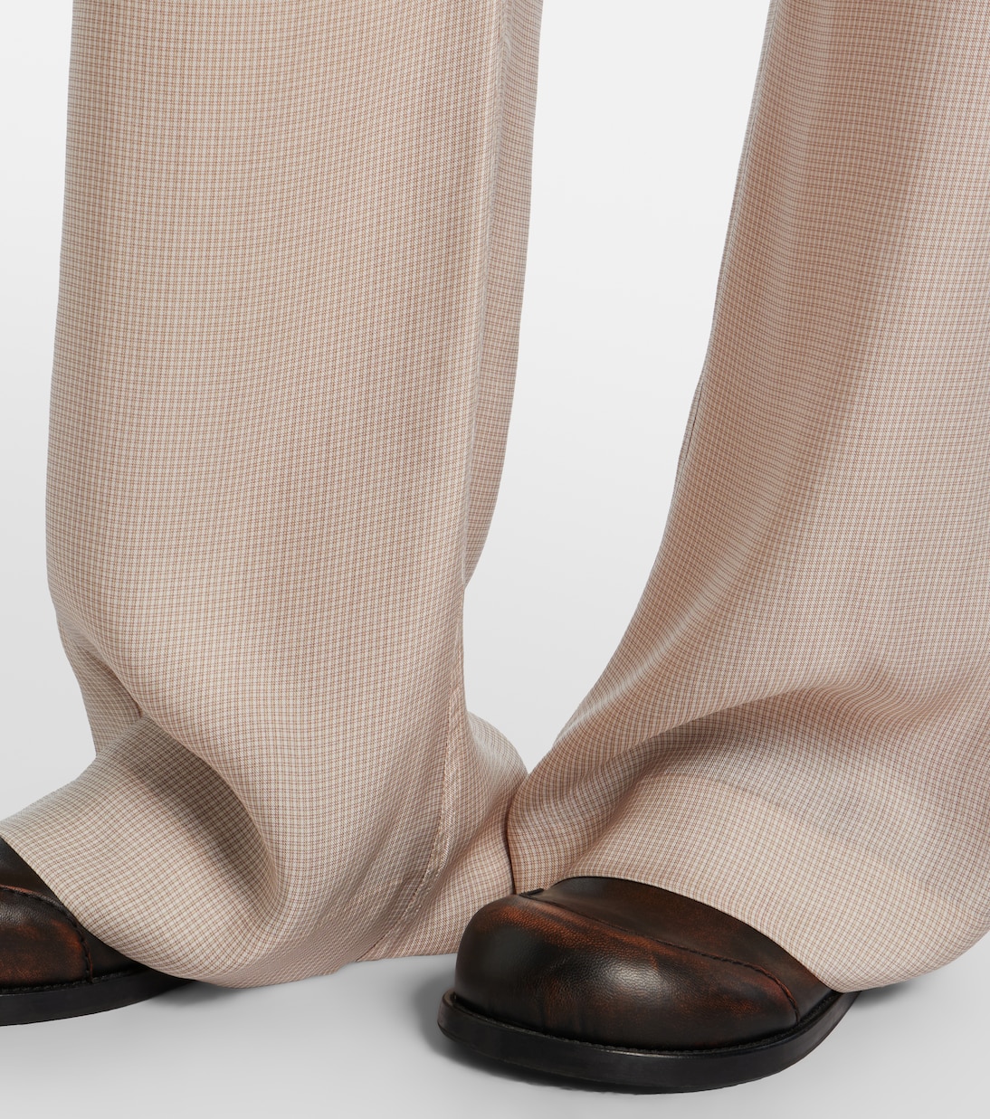 Checked twill straight pants | Acne Studios