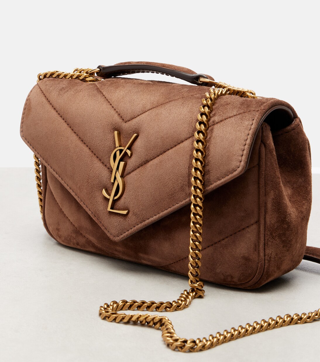 Lou Lou suede shoulder bag | Saint Laurent