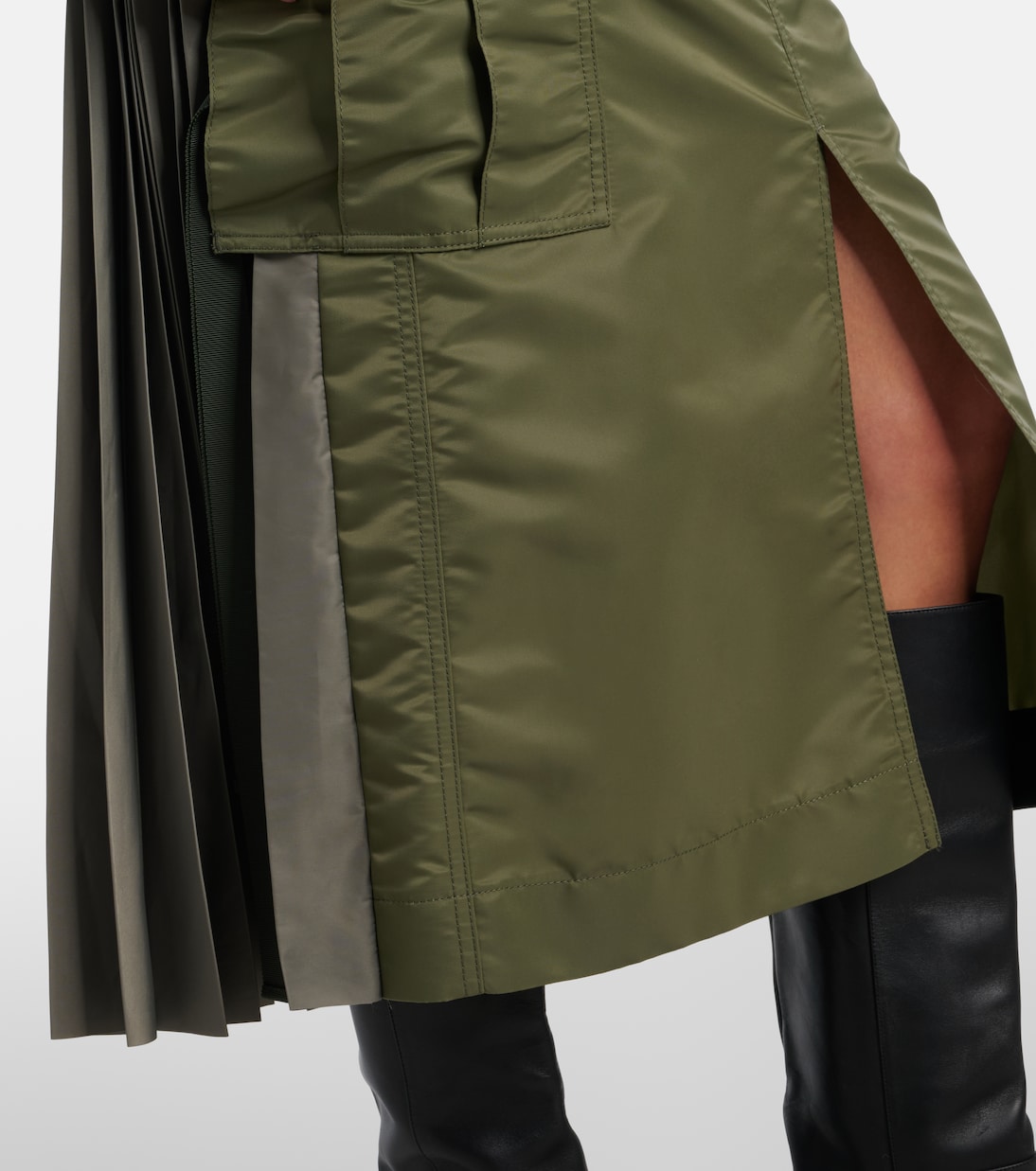 Midirock aus Canvas | Sacai