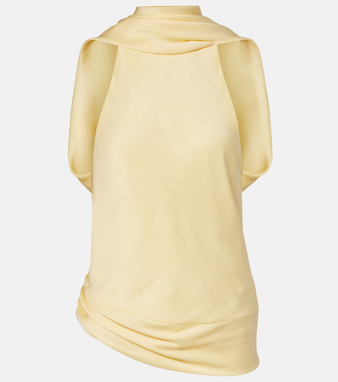 Samira caped satin top | Simkhai