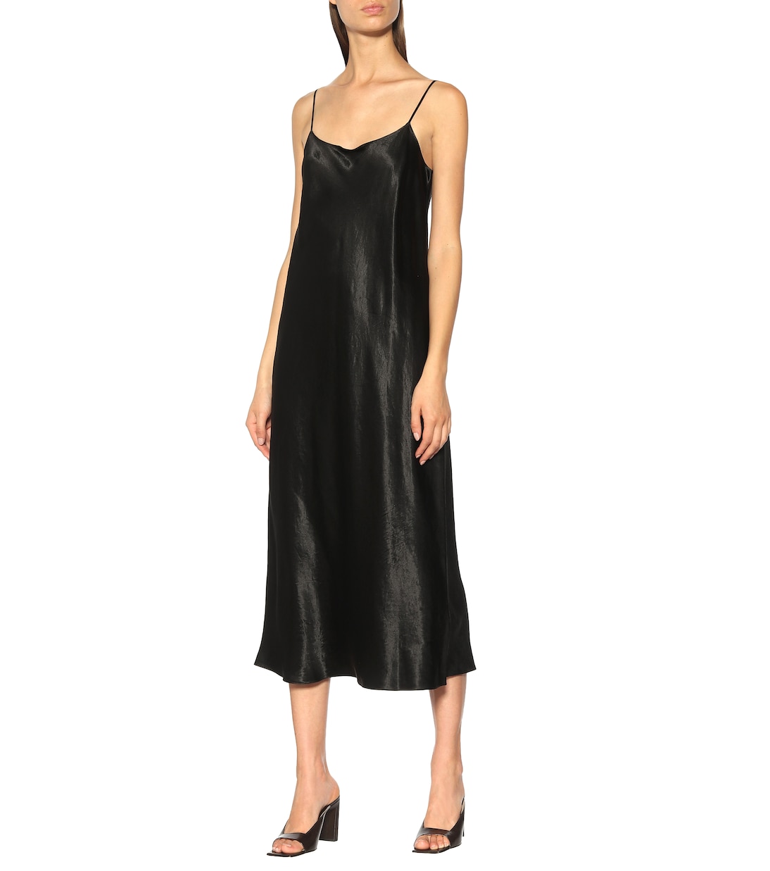 Robe midi en satin | Vince