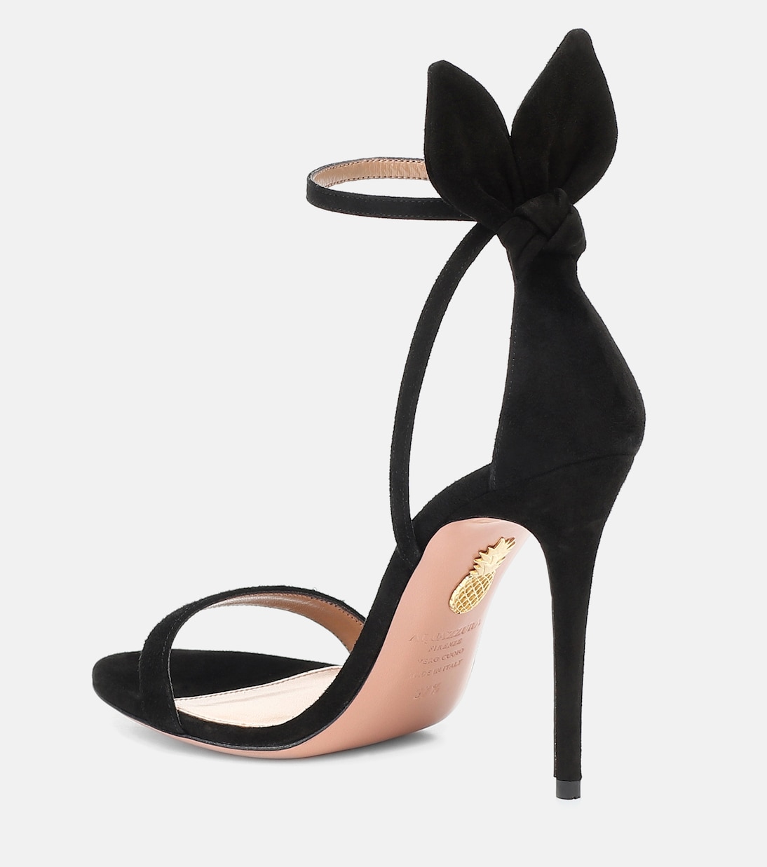 Sandales Bow Tie 105 en daim | Aquazzura