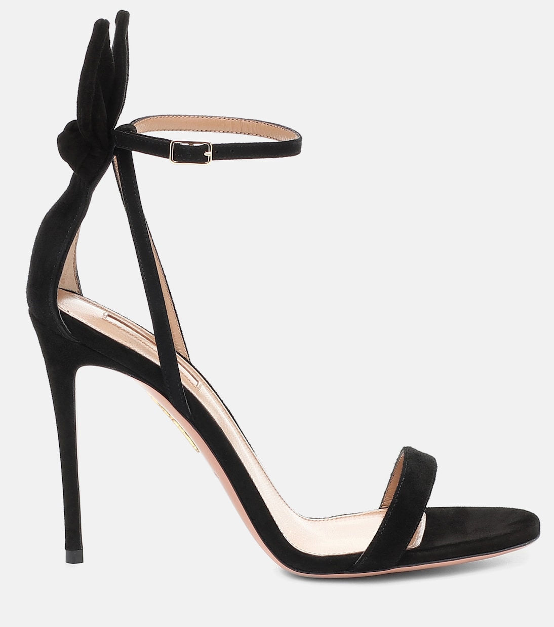 Sandales Bow Tie 105 en daim | Aquazzura