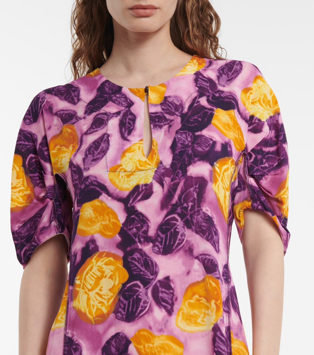 Vestido midi floral | Marni