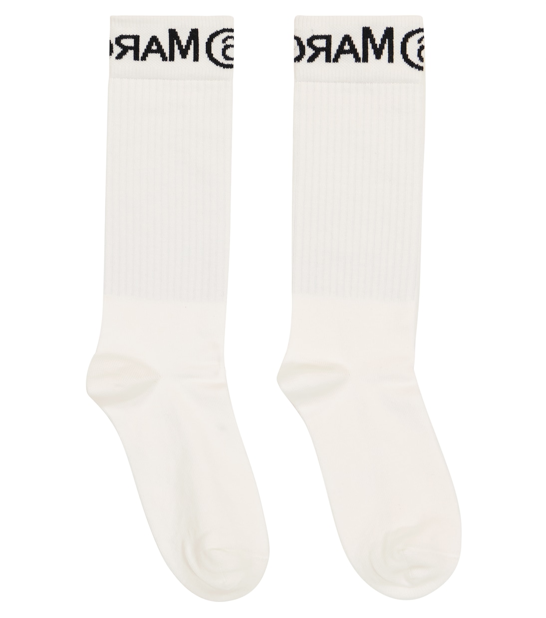 Calcetines en mezcla de algodón con logo | MM6 Maison Margiela Kids