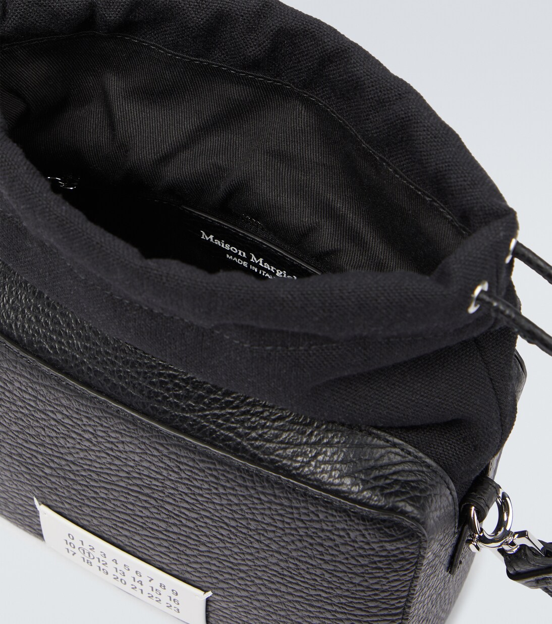 5AC leather-trimmed pouch | Maison Margiela