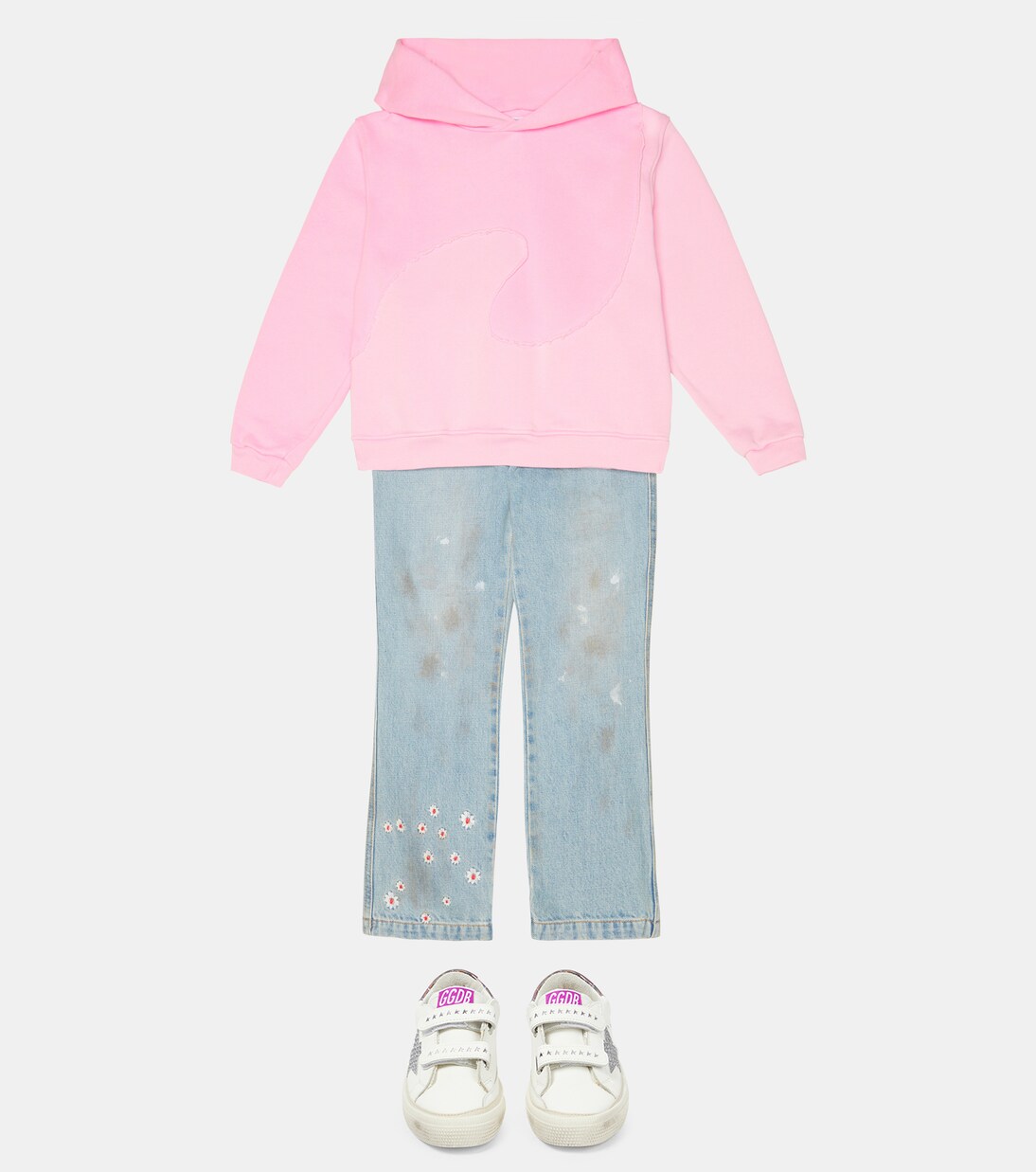 Sweat-shirt à capuche en coton mélangé | ERL Kids
