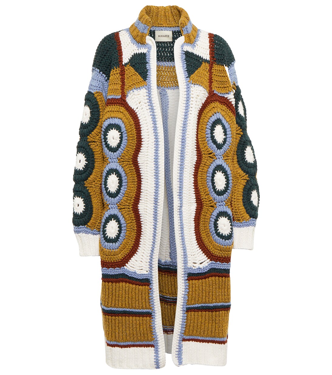 Cardigan Celian in crochet di cashmere | Khaite