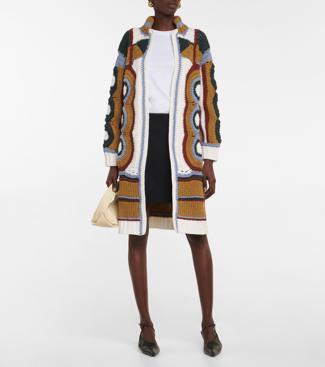 Cardigan Celian in crochet di cashmere | Khaite