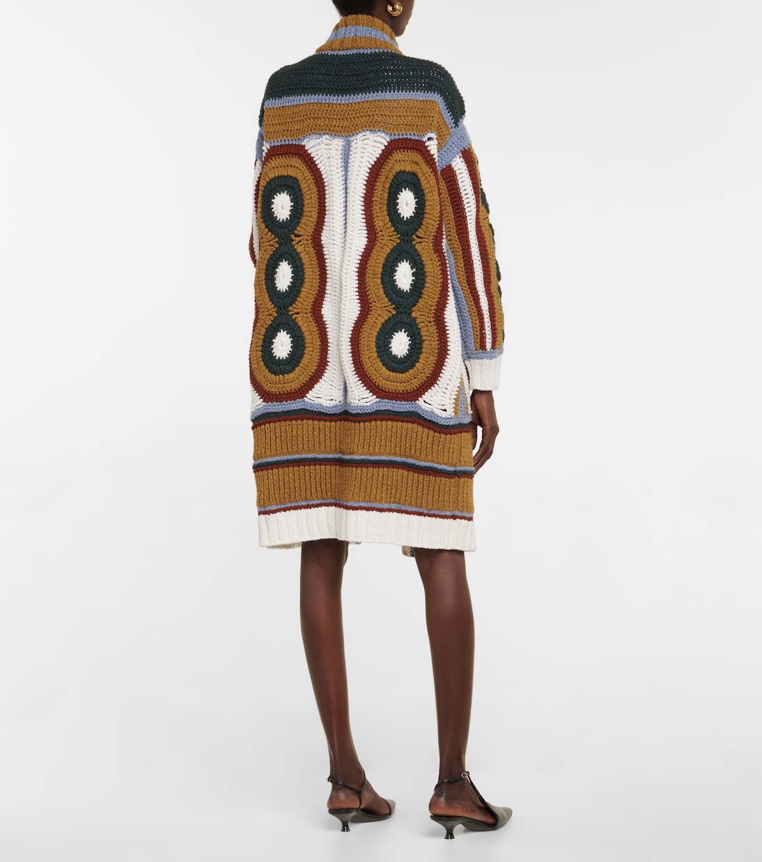Cardigan Celian in crochet di cashmere | Khaite