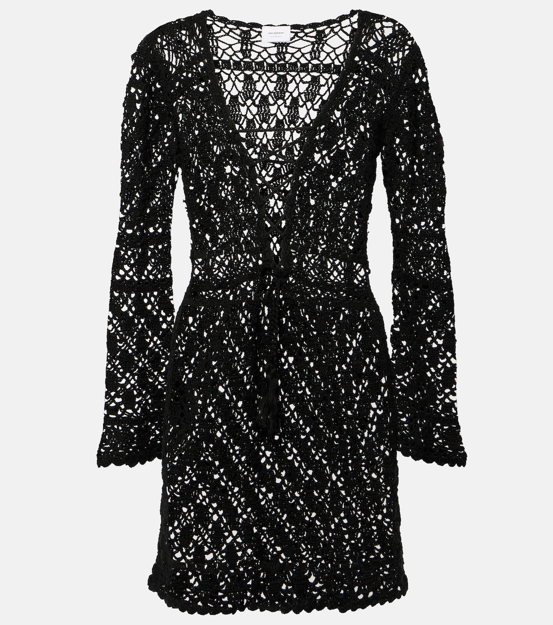 Miniabito Bianca in crochet di cotone | Anna Kosturova