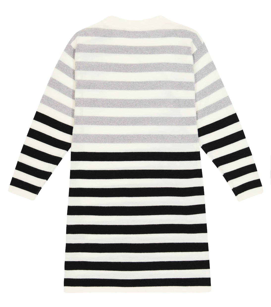 Striped wool-blend dress | Balmain Kids