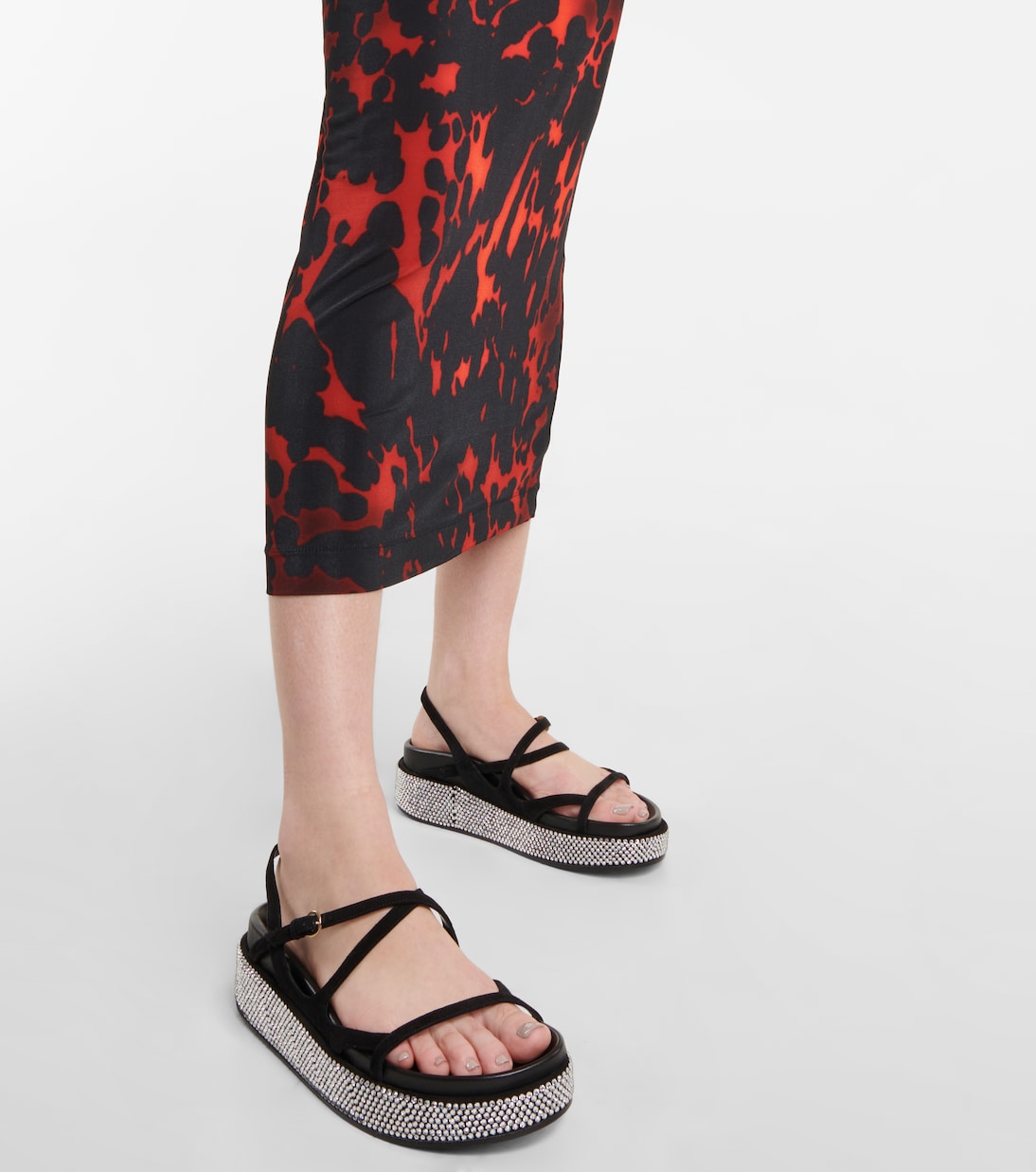 Sandali in pelle con platform | Dries Van Noten