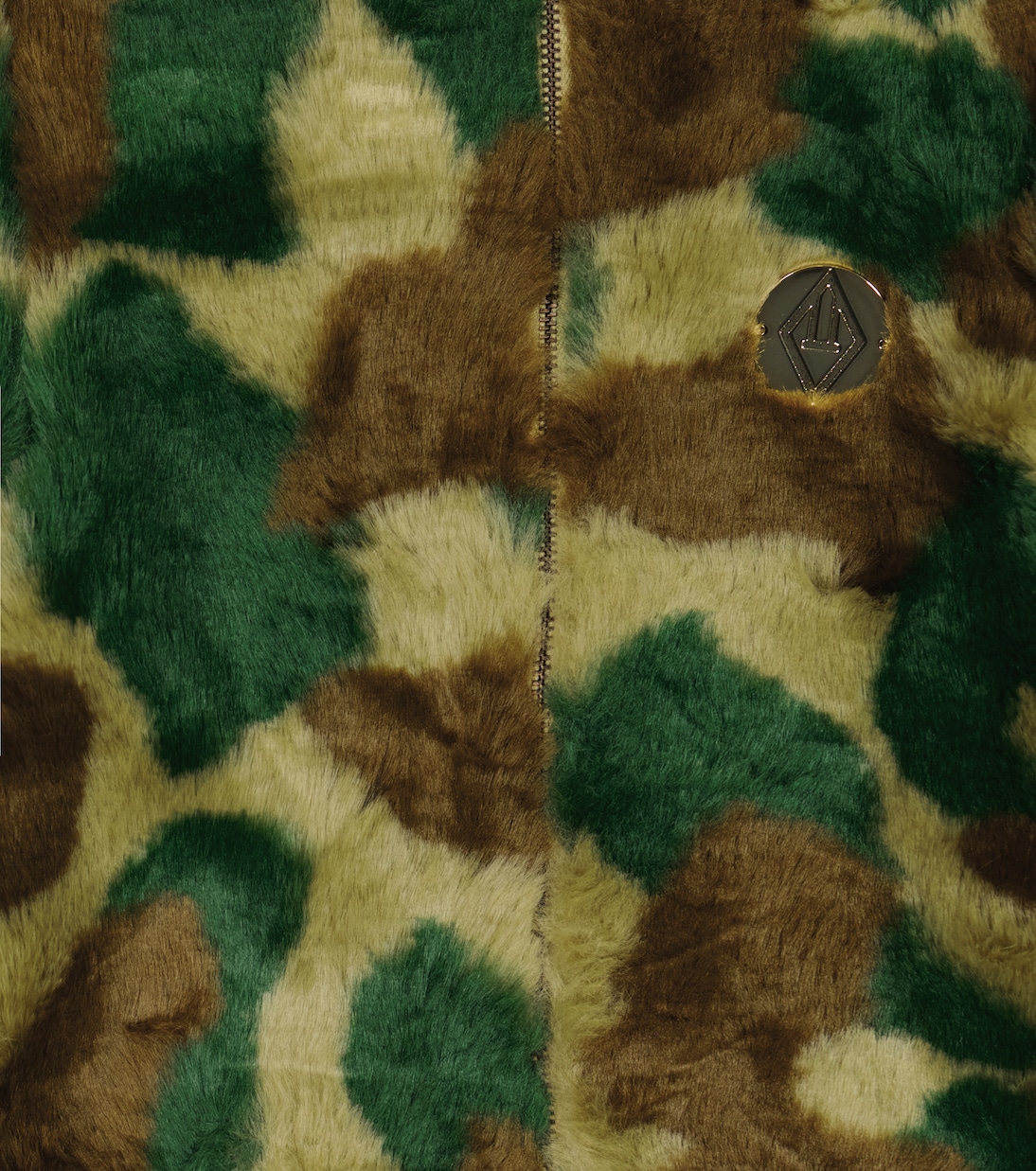 Lion camouflage faux fur jacket | The Animals Observatory