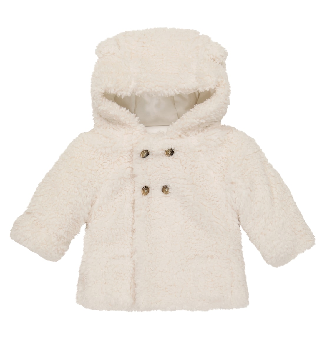 Faux shearling hooded coat | Tartine et Chocolat