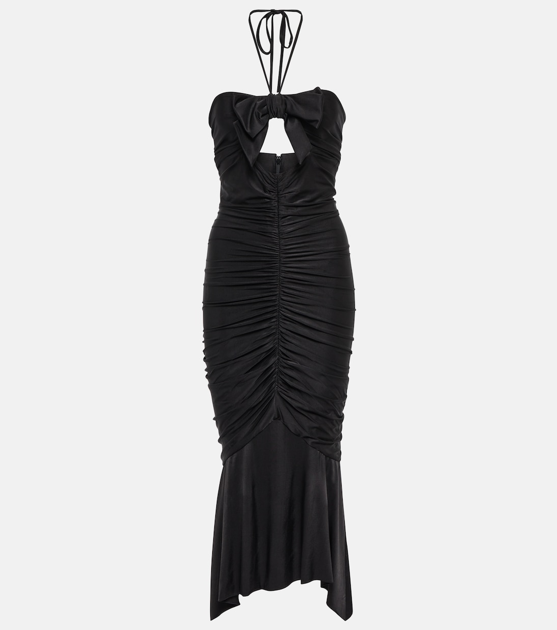 Halterneck jersey midi dress | Alexandre Vauthier