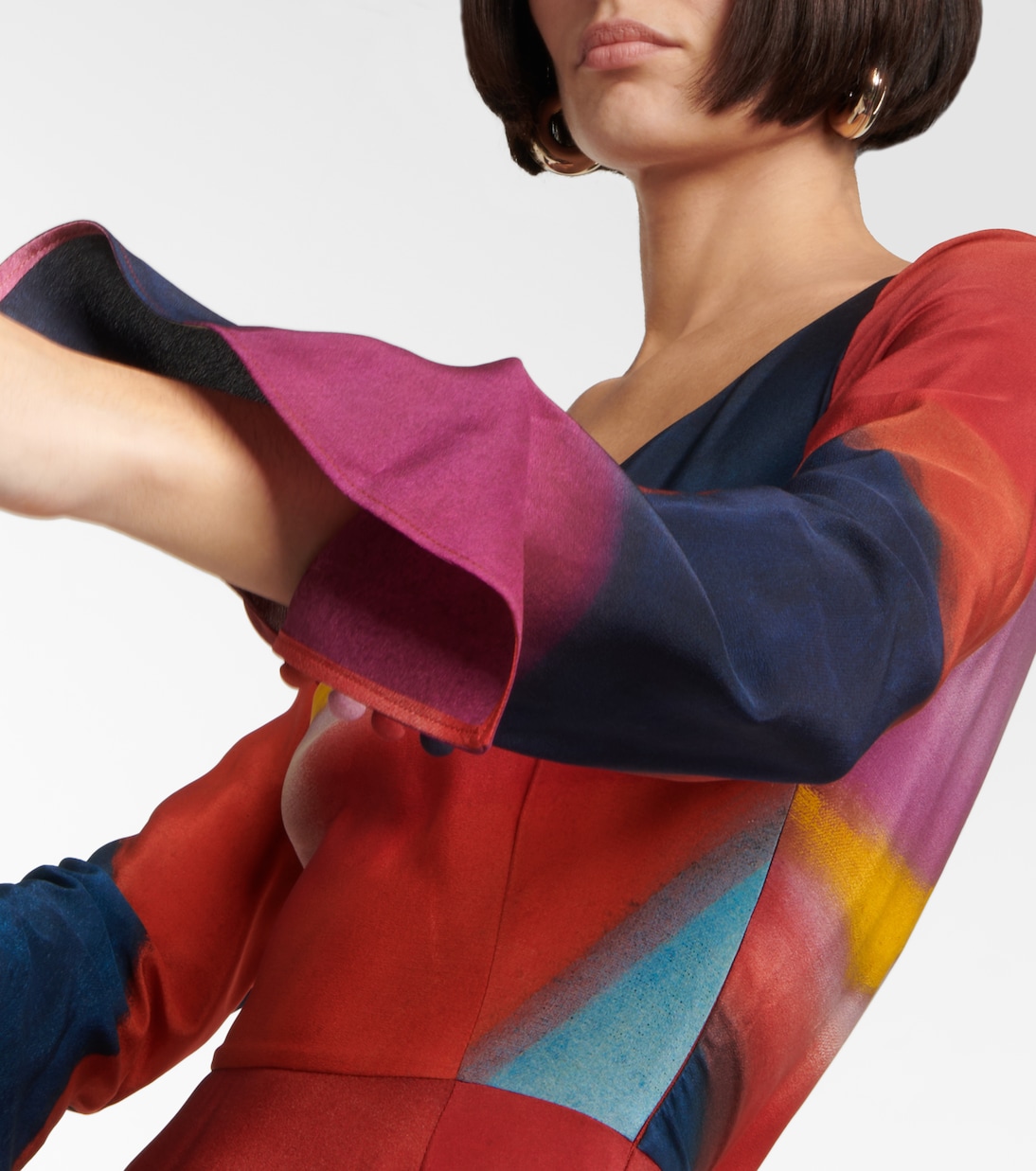 Bedrucktes Maxikleid aus Seide | Chloé