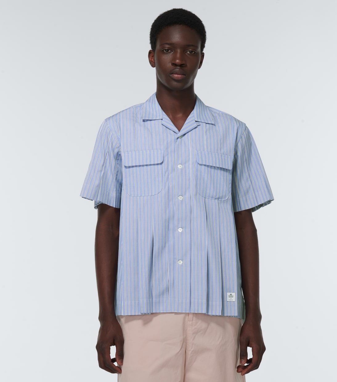 Camisa de algodón a rayas | Sacai