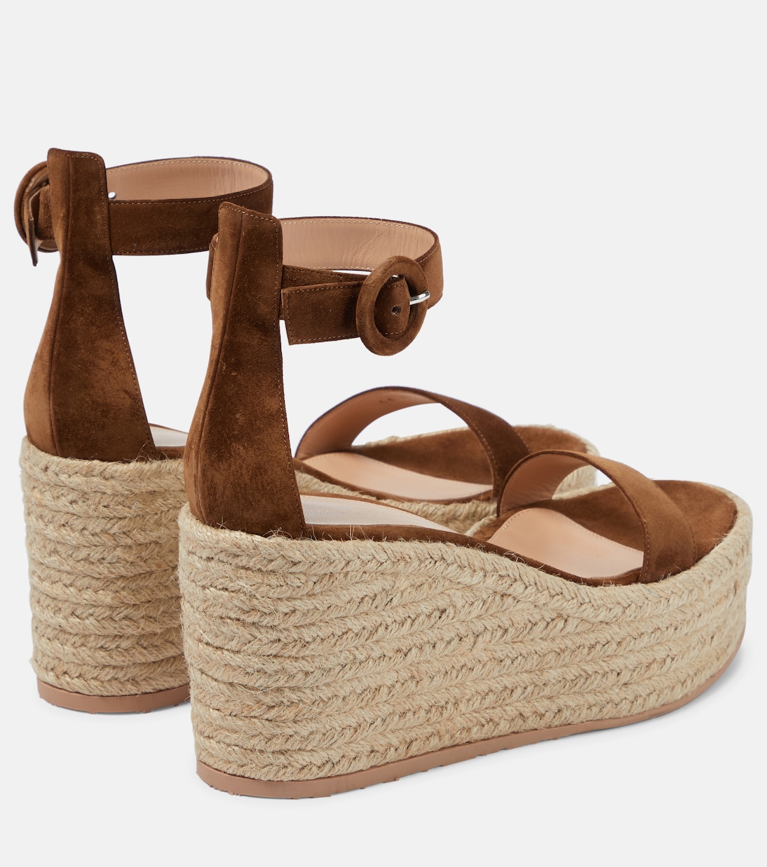 Sandali espadrillas Portofino in suede con zeppa | Gianvito Rossi