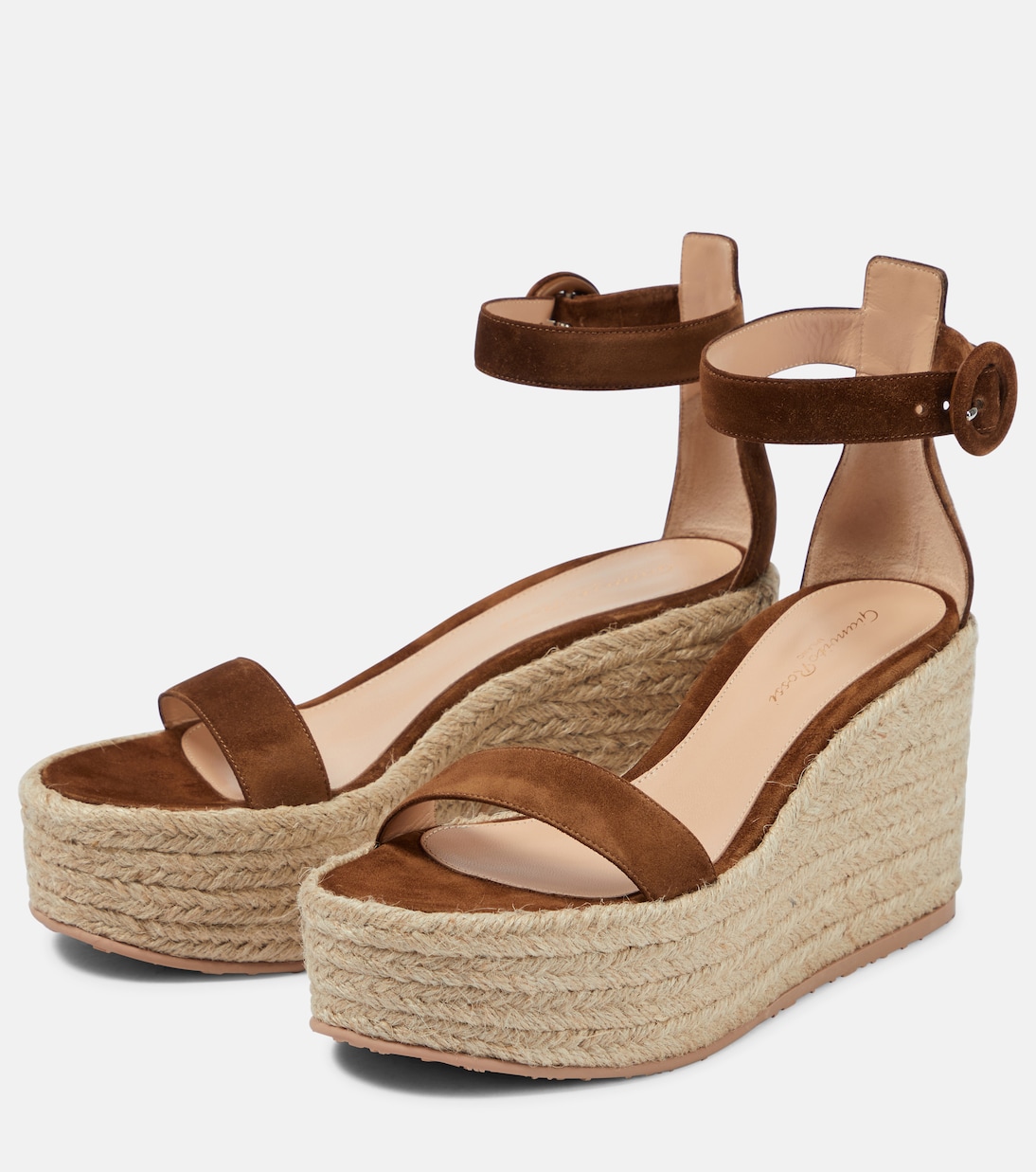 Sandali espadrillas Portofino in suede con zeppa | Gianvito Rossi