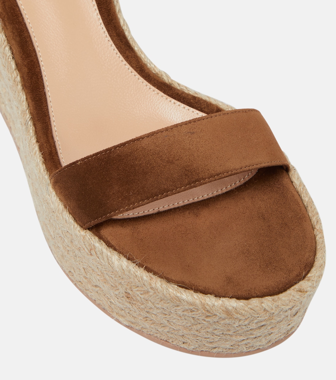 Sandali espadrillas Portofino in suede con zeppa | Gianvito Rossi