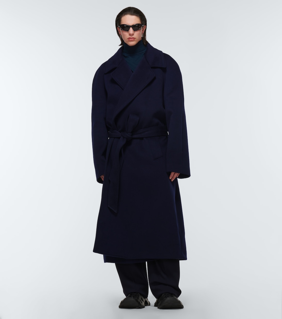 Belted cashmere coat | Balenciaga