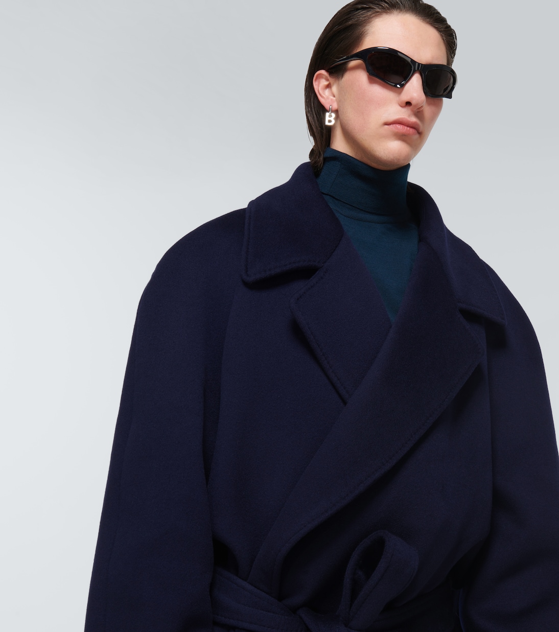 Belted cashmere coat | Balenciaga