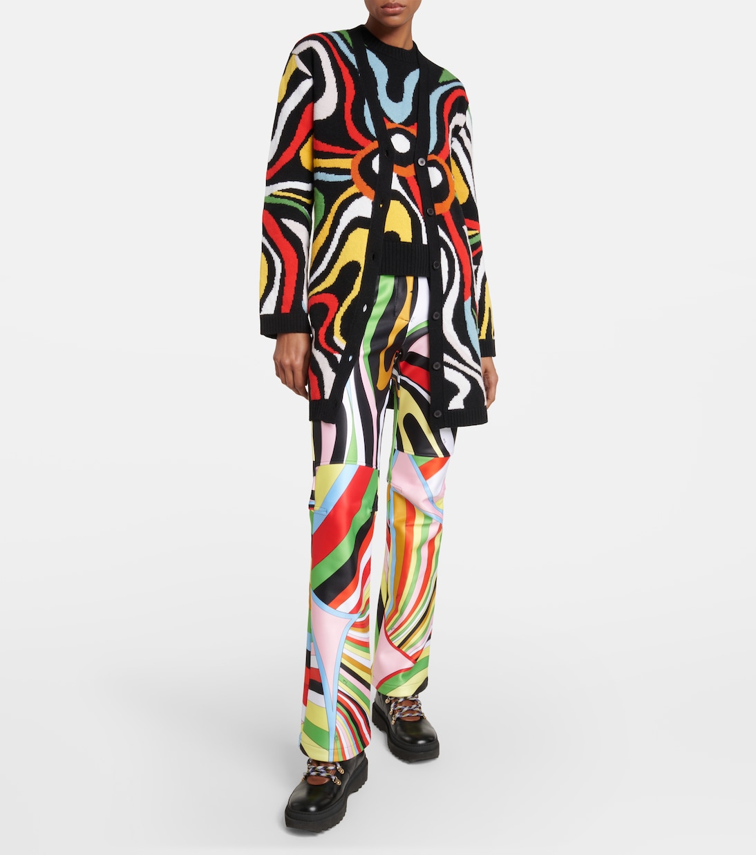 x Fusalp - Cardigan in lana con intarsi | Pucci